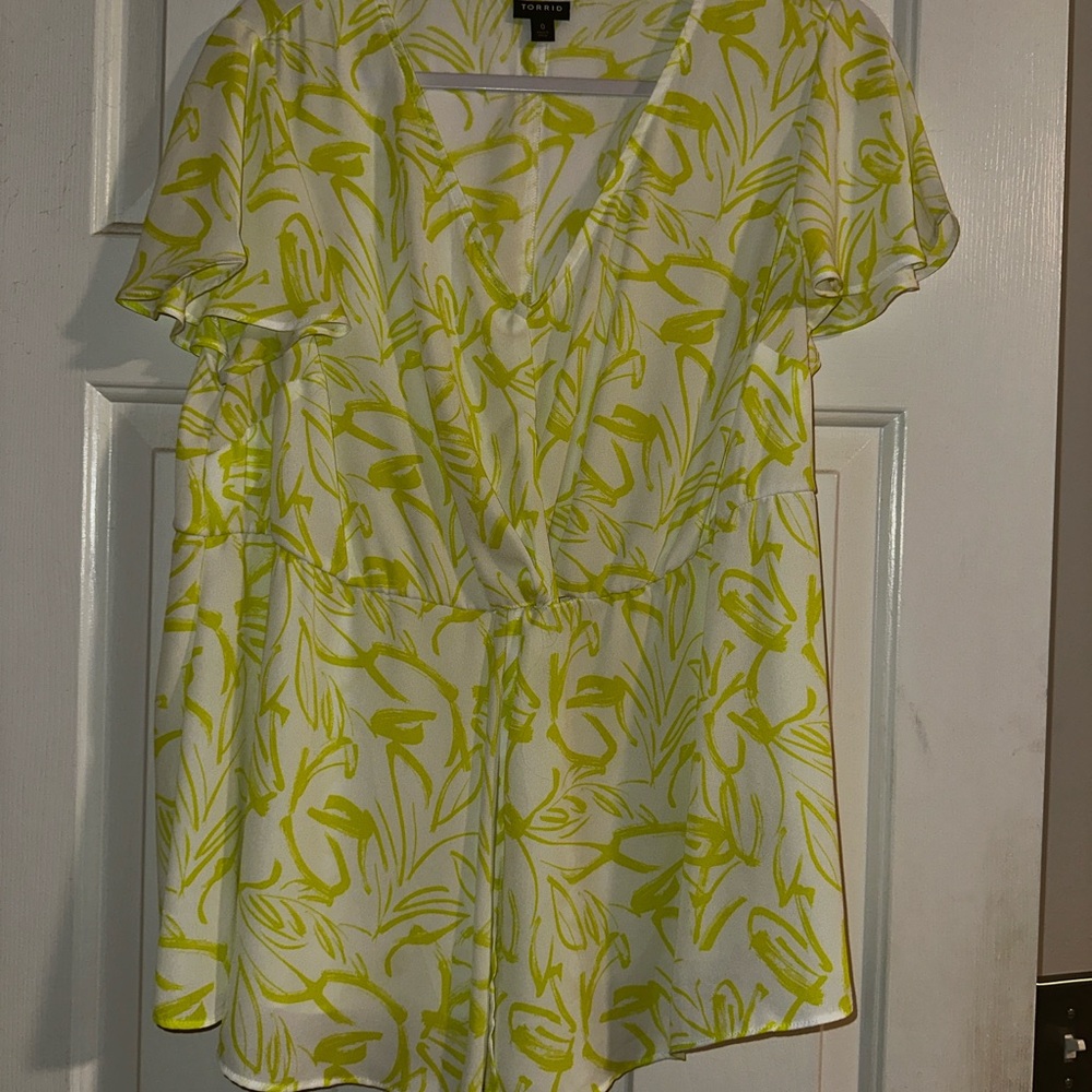 Loft Yellow Floral Blouse
